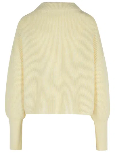 Closed Ivory Alpaca Blend Sweater In Yellow