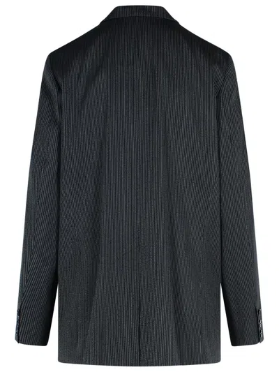 Isabel Marant 'omelia' Black Virgin Wool Blend Blazer In Black