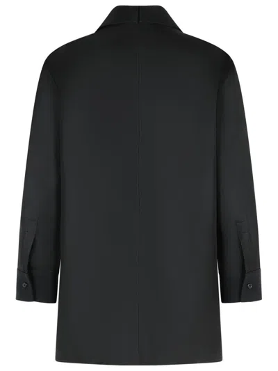 Jil Sander Wool Long Sleeve Top In Black
