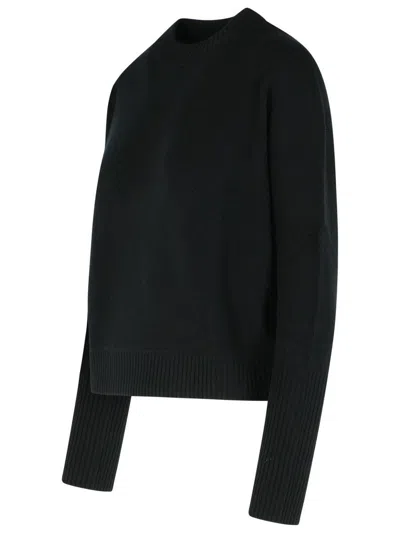 Closed Black Wool Sweater In Black