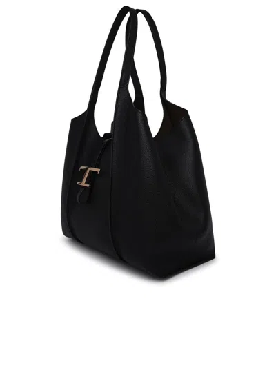 Tod's Timeless Black Leather T Bag
