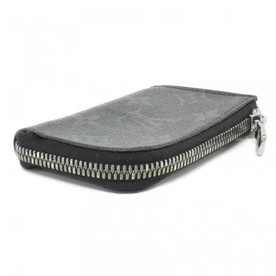 Pre-owned Louis Vuitton Black Coated Canvas Coin Purse/coin Case ()