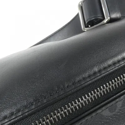 Pre-owned Louis Vuitton Black Coated Canvas Fanny Pack Shoulder Bag Sling Bag ()