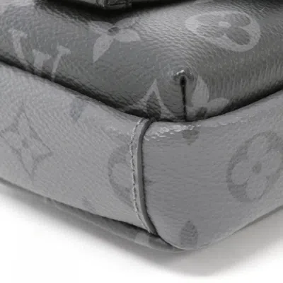Pre-owned Louis Vuitton Black Coated Canvas Pouch Shoulder Bag ()
