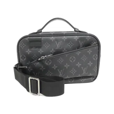 Pre-owned Louis Vuitton Black Coated Canvas Shoulder Bag ()
