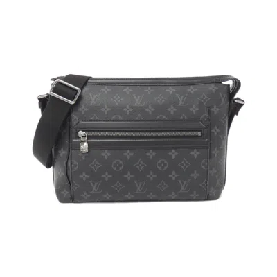 Pre-owned Louis Vuitton Black Coated Canvas Shoulder Bag ()