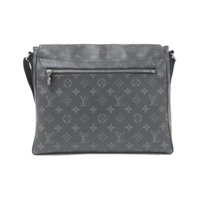 Pre-owned Louis Vuitton Black Coated Canvas Shoulder Bag ()