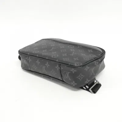 Pre-owned Louis Vuitton Black Coated Canvas Shoulder Bag ()