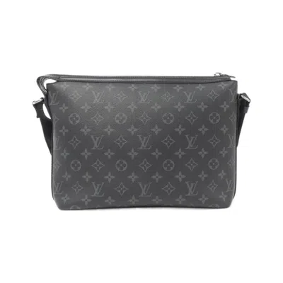Pre-owned Louis Vuitton Black Coated Canvas Shoulder Bag ()