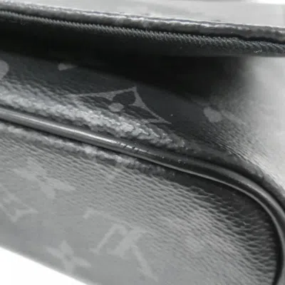 Pre-owned Louis Vuitton Black Coated Canvas Shoulder Bag ()