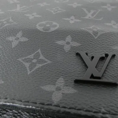 Pre-owned Louis Vuitton Black Coated Canvas Shoulder Bag ()