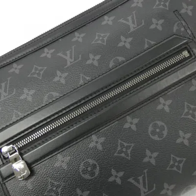 Pre-owned Louis Vuitton Black Coated Canvas Shoulder Bag ()