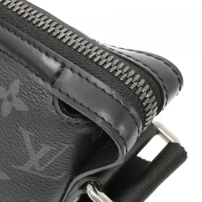 Pre-owned Louis Vuitton Black Coated Canvas Shoulder Bag ()