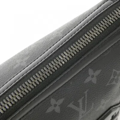 Pre-owned Louis Vuitton Black Coated Canvas Shoulder Bag ()