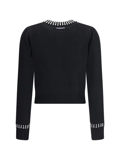 Pinko Spezzino Cardigan Blend Ws In Black