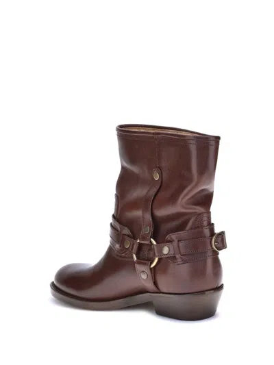 Isabel Marant Round Toe Ankle Boots