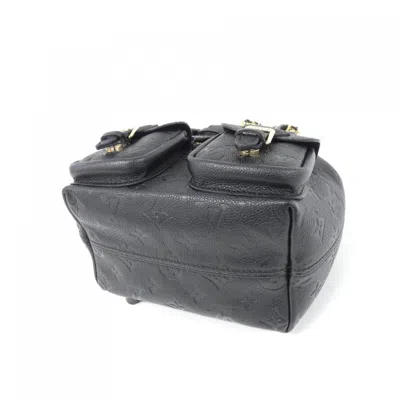 Pre-owned Louis Vuitton Black Leather Backpack ()
