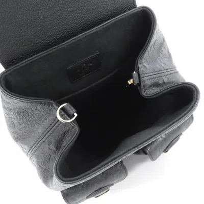 Pre-owned Louis Vuitton Black Leather Backpack ()
