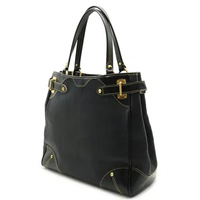Pre-owned Louis Vuitton Black Noir Suhali Leather Shoulder Bag Tote Bag ()