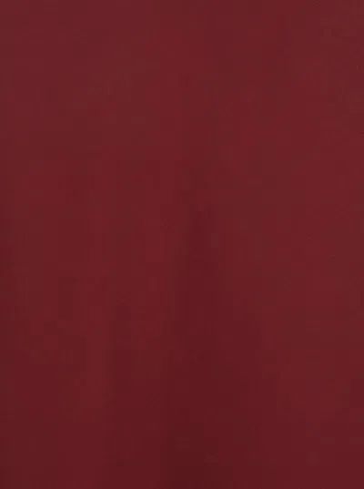 Plain Bordeaux Long Skirt  With Volant Detail At The End In Burgundy