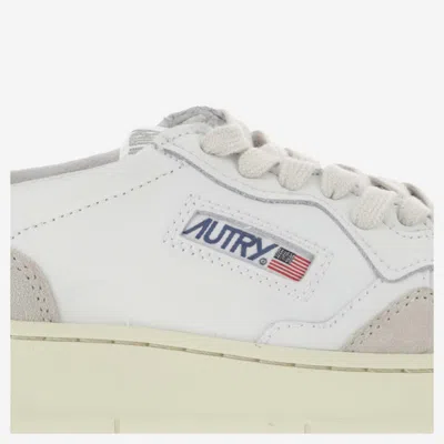 Autry Medalist Low Goat Suede Wht Powder Sneakers In White