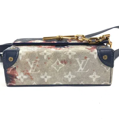 Pre-owned Louis Vuitton Blue Navy Monogram Canvas Pochette Shoulder Bag ()