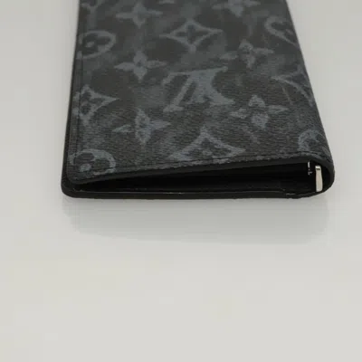Pre-owned Louis Vuitton Brazza Black Canvas Wallet  ()