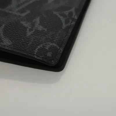 Pre-owned Louis Vuitton Brazza Black Canvas Wallet  ()