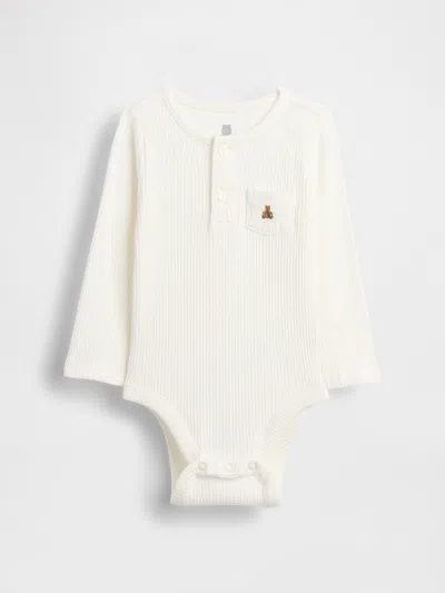Gap Baby First Favorites Tinyrib Bodysuit In White