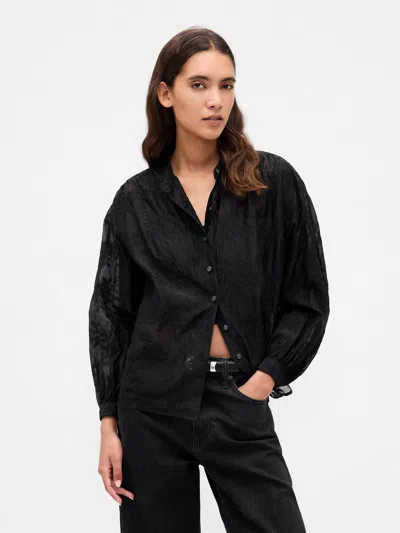 Gap Sheer Voile Floral Shirt
