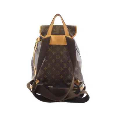 Pre-owned Louis Vuitton Brown Marron Coated Canvas Backpack ()