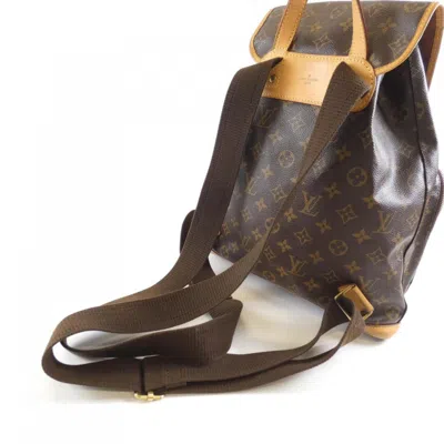 Pre-owned Louis Vuitton Brown Marron Coated Canvas Backpack ()