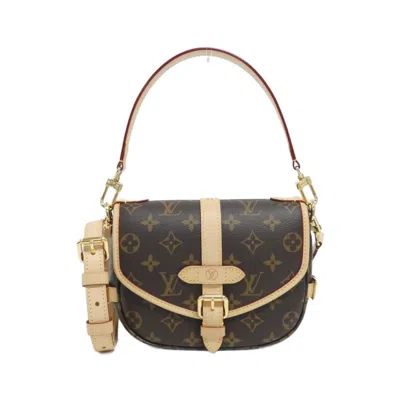 Pre-owned Louis Vuitton Brown Marron Coated Canvas Shoulder Bag ()