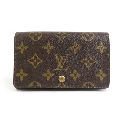 Pre-owned Louis Vuitton Brown Monogram Canvas Wallet (bi-fold) ()