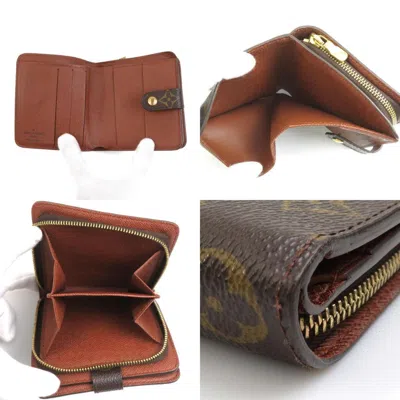 Pre-owned Louis Vuitton Brown Monogram Canvas Wallet (bi-fold) ()