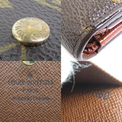 Pre-owned Louis Vuitton Brown Monogram Canvas Wallet (bi-fold) ()