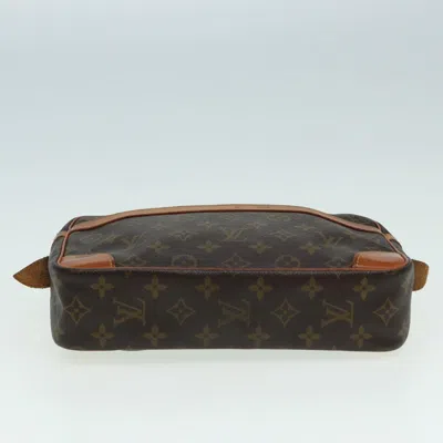 Pre-owned Louis Vuitton Compiègne Brown Canvas Clutch Bag ()