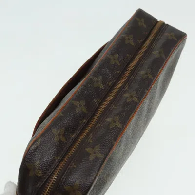Pre-owned Louis Vuitton Compiègne Brown Canvas Clutch Bag ()