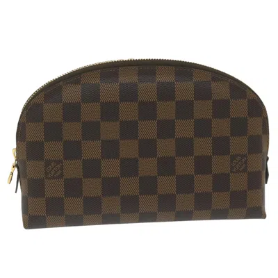 Pre-owned Louis Vuitton Cosmetic Pouch Brown Canvas Clutch Bag ()