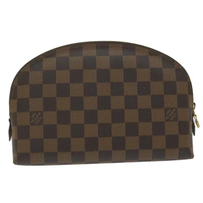 Pre-owned Louis Vuitton Cosmetic Pouch Brown Canvas Clutch Bag ()