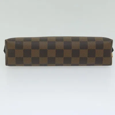 Pre-owned Louis Vuitton Cosmetic Pouch Brown Canvas Clutch Bag ()