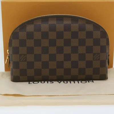 Pre-owned Louis Vuitton Cosmetic Pouch Brown Canvas Clutch Bag ()