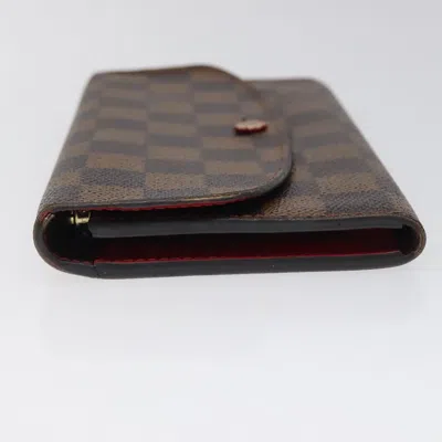 Pre-owned Louis Vuitton Emilie Brown Canvas Wallet  ()