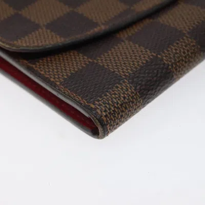 Pre-owned Louis Vuitton Emilie Brown Canvas Wallet  ()