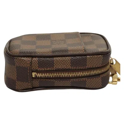 Pre-owned Louis Vuitton Etui Okapi Brown Canvas Clutch Bag ()