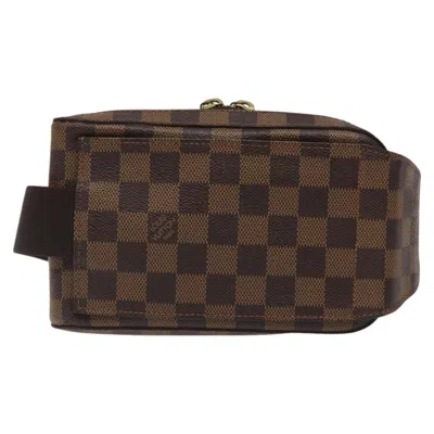 Pre-owned Louis Vuitton Geronimos Brown Canvas Clutch Bag ()