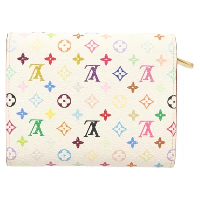 Pre-owned Louis Vuitton Joy White Canvas Wallet  ()