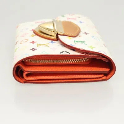Pre-owned Louis Vuitton Joy White Canvas Wallet  ()
