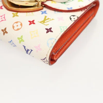 Pre-owned Louis Vuitton Joy White Canvas Wallet  ()