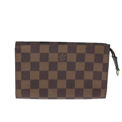 Pre-owned Louis Vuitton Marais Brown Canvas Clutch Bag ()